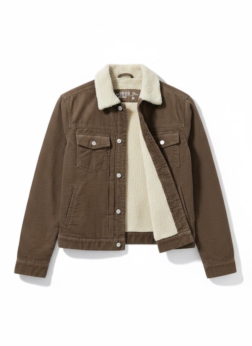 Gap 1969 Corduroy Jacket Sherpa Lined RN 54023, Men’s Size M, Brown